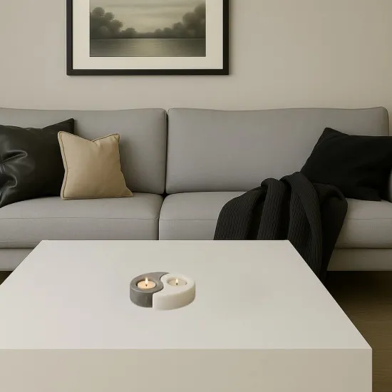 Rábalux Soluna fekete-fehér mécsestartó (RAB-76034)