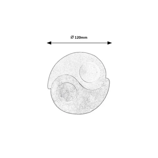 Rábalux Soluna narancs-fehér mécsestartó (RAB-76035)