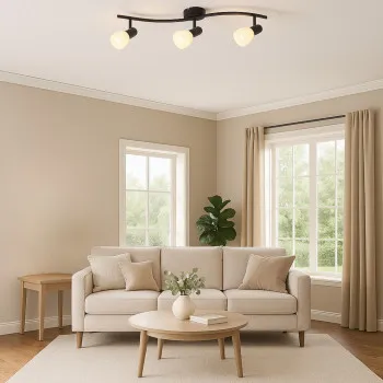 Rábalux Soma fekete mennyezeti spotlámpa (RAB-73093) E14 3 izzós IP20