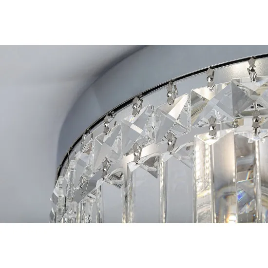 Rábalux Sybil króm fürdőszobai mennyezeti lámpa (RAB-75036) G9 6 izzós IP44