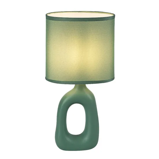 Rábalux Sylira zöld asztali lámpa (RAB-74071) E14 1 izzós IP20
