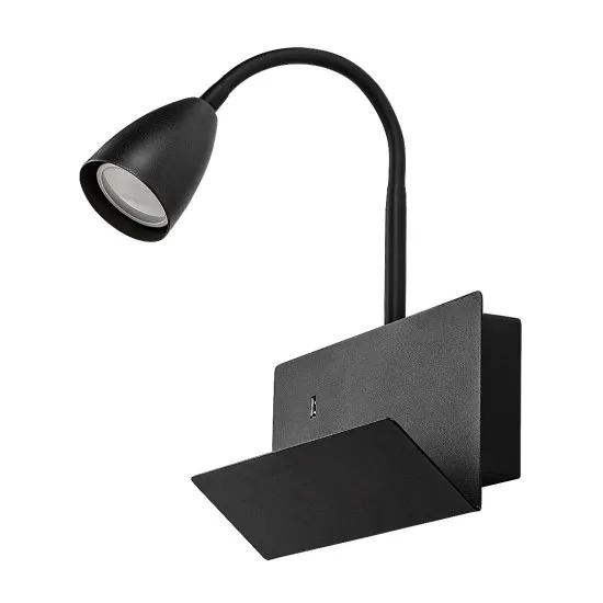 Rábalux Tacito fekete falikar (RAB-71089) GU10 1 izzós IP20