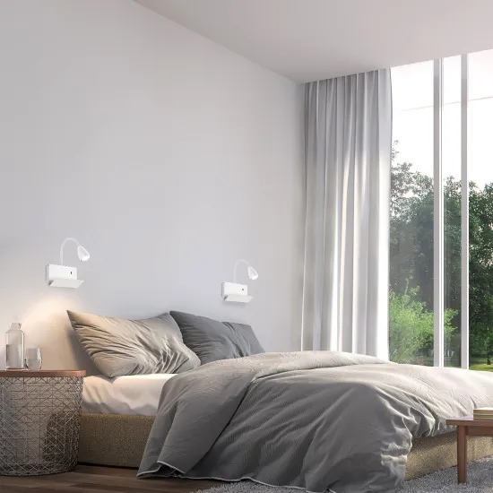 Rábalux Tacito fehér falikar (RAB-71090) GU10 1 izzós IP20