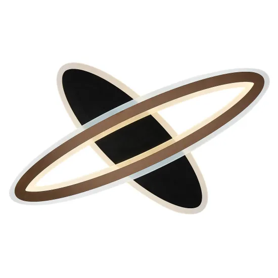 Rábalux Taneli 2 fekete-arany LED mennyezeti lámpa (RAB-71313) LED 1 izzós IP20