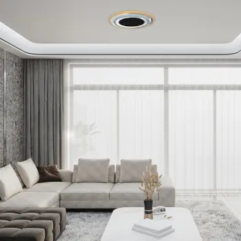 Rábalux Taneli 2 fekete-króm LED mennyezeti lámpa (RAB-71316) LED 1 izzós IP20