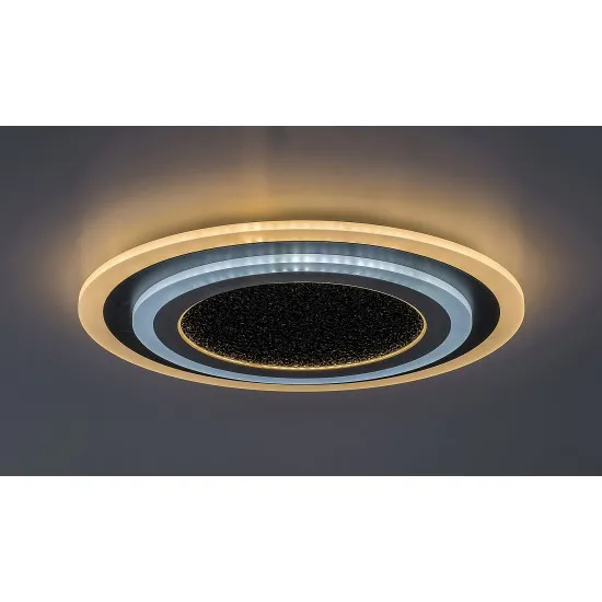 Rábalux Taneli 2 fekete-króm LED mennyezeti lámpa (RAB-71316) LED 1 izzós IP20