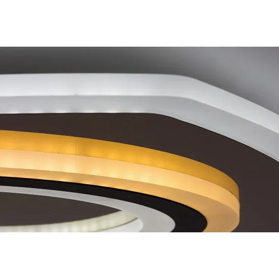 Rábalux Taneli 2 fekete-arany LED mennyezeti lámpa (RAB-71317) LED 1 izzós IP20