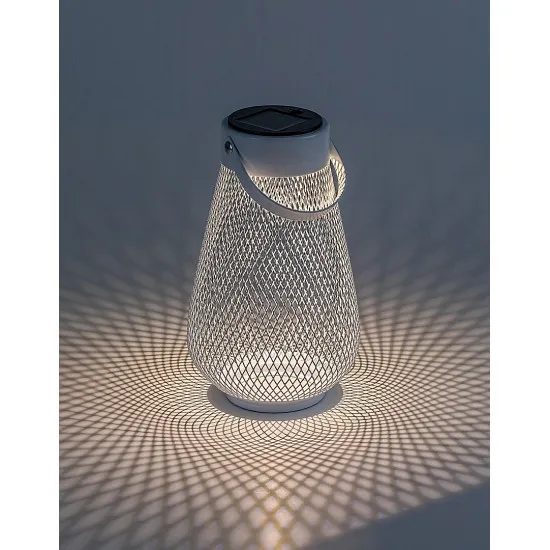 Rábalux Tapolca fehér kültéri napelemes LED asztali lámpa (RAB-77176) LED 1 izzós IP44