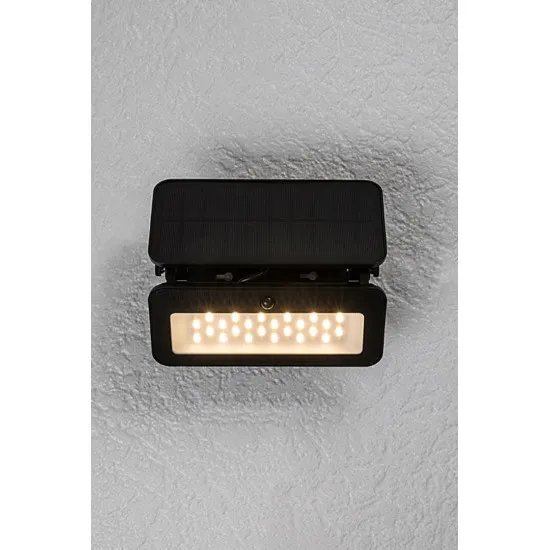 Rábalux Tarcal fekete mozgásérzékelős LED kültéri fali lámpa (RAB-77160) LED 1 izzós IP65