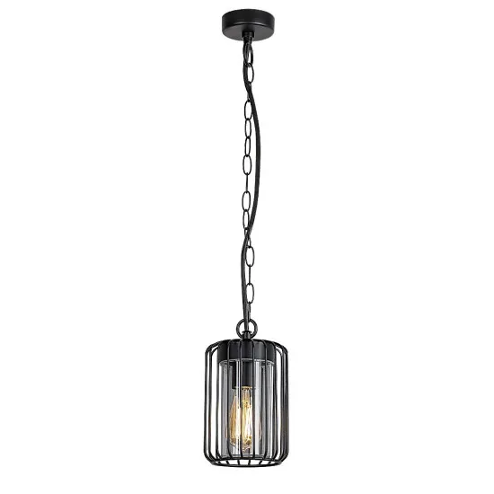 Rábalux Tarpa fekete kültéri függesztett lámpa (RAB-77107) E27 1 izzós IP44