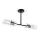 Rábalux Teodoro fekete fürdőszobai mennyezeti lámpa (RAB-75028) E14 2 izzós IP44