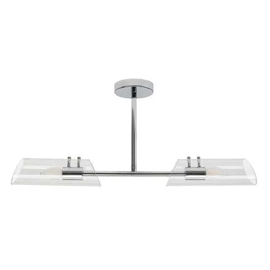 Rábalux Teodoro króm fürdőszobai mennyezeti lámpa (RAB-75030) E14 2 izzós IP44