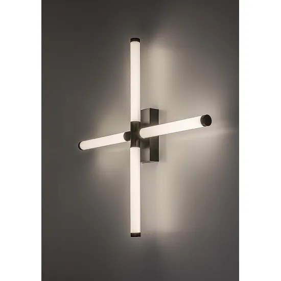 Rábalux Tilora fekete fürdőszobai LED tükörmegvilágító lámpa (RAB-75046) LED 1 izzós IP44