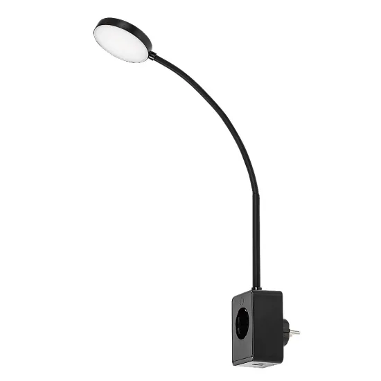 Rábalux Tivro fekete LED konnektorba dugható lámpa (RAB-71284) LED 1 izzós IP20