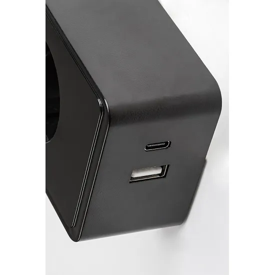 Rábalux Tivro fekete LED konnektorba dugható lámpa (RAB-71284) LED 1 izzós IP20