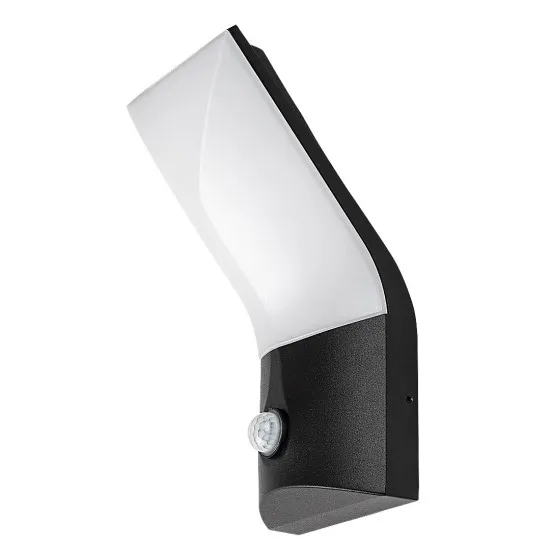 Rábalux Tolna fekete mozgásérzékelős LED kültéri fali lámpa (RAB-77172) LED 1 izzós IP54