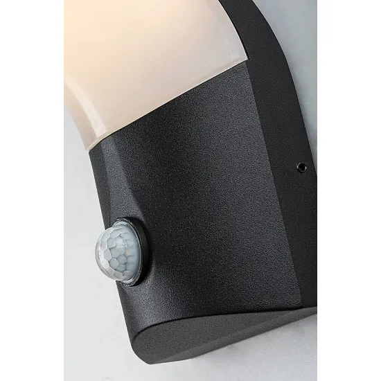 Rábalux Tolna fekete mozgásérzékelős LED kültéri fali lámpa (RAB-77172) LED 1 izzós IP54