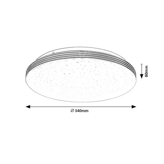 Rábalux Toma arany fürdőszobai LED mennyezeti lámpa (RAB-75057) LED 1 izzós IP44