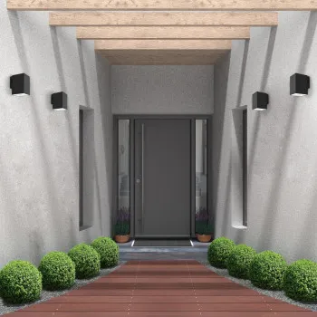 Rábalux Urfa fekete LED kültéri fali lámpa (RAB-77156) LED 1 izzós IP65