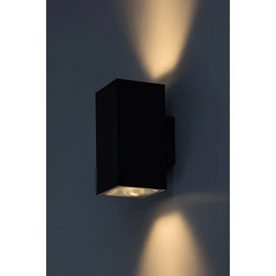 Rábalux Urfa fekete LED kültéri fali lámpa (RAB-77157) LED 1 izzós IP65