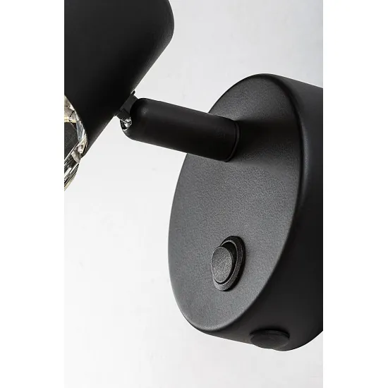 Rábalux Venaro fekete fali spotlámpa (RAB-73059) E14 1 izzós IP20