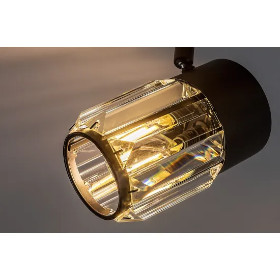 Rábalux Venaro fekete mennyezeti spotlámpa (RAB-73060) E14 2 izzós IP20