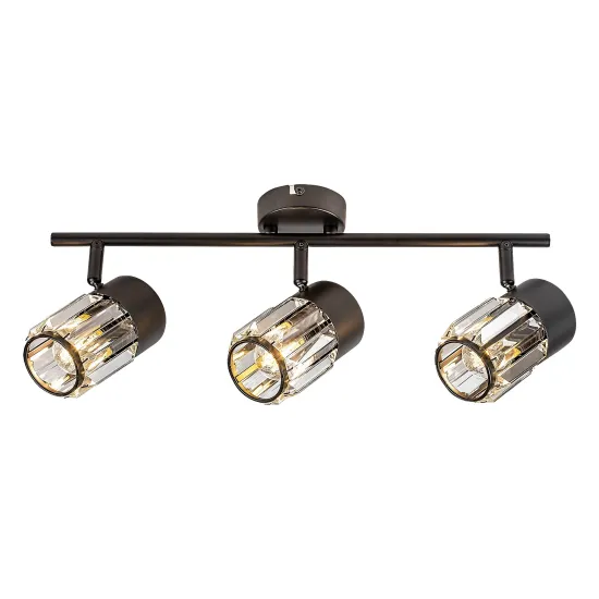 Rábalux Venaro fekete mennyezeti spotlámpa (RAB-73061) E14 3 izzós IP20