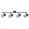 Rábalux Venaro fekete mennyezeti spotlámpa (RAB-73062) E14 4 izzós IP20