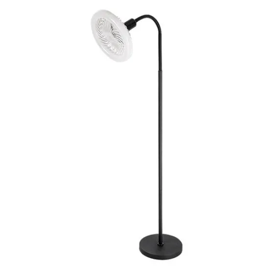 Rábalux Venturo fekete-fehér ventilátoros állólámpa (RAB-74031) E27 1 izzós IP20