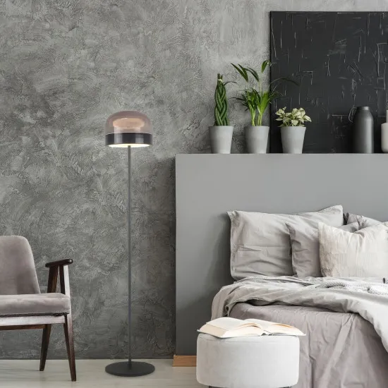 Rábalux Xelira fekete LED állólámpa (RAB-74038) LED 1 izzós IP20