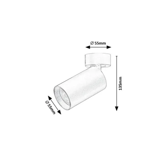 Rábalux Yorli fehér mennyezeti spotlámpa (RAB-73085) GU10 1 izzós IP20