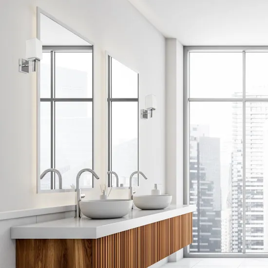 Rábalux Zenkai króm fürdőszobai falikar (RAB-71059) E14 1 izzós IP44