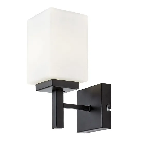 Rábalux Zenkai matt fekete fürdőszobai falikar (RAB-71061) E14 1 izzós IP44