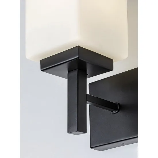 Rábalux Zenkai matt fekete fürdőszobai falikar (RAB-71061) E14 1 izzós IP44