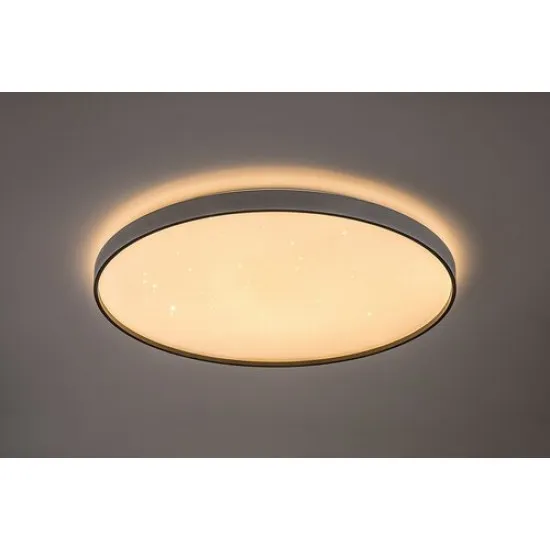 Rábalux Zerava fekete-fehér távirányítós LED mennyezeti lámpa (RAB-71451) LED 1 izzós IP20