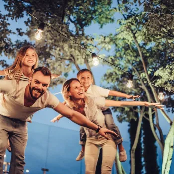 Rábalux Zirc fekete kültéri napelemes LED fényfüzér (RAB-77165) LED 1 izzós IP44