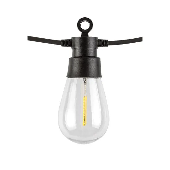 Rábalux Zirc fekete kültéri napelemes LED fényfüzér (RAB-77165) LED 1 izzós IP44