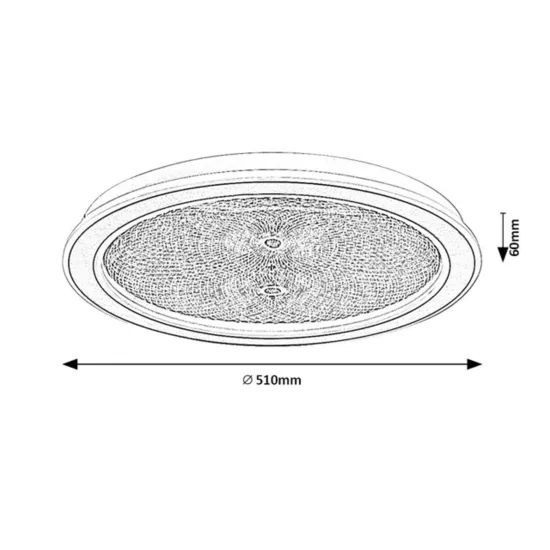 Rábalux Zofrael arany LED mennyezeti lámpa (RAB-71282) LED 1 izzós IP20
