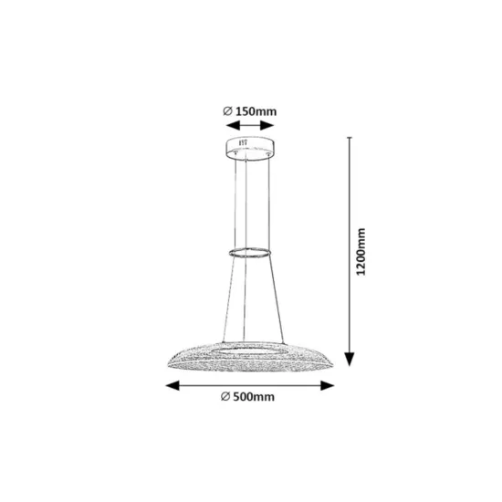 Rábalux Zofrael arany LED függesztett lámpa (RAB-72411) LED 1 izzós IP20