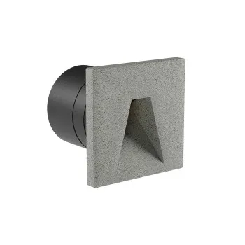Redo Bast sötétszürke vízvédett LED kültéri falba süllyesztett lámpa (RED-91194) LED 1 izzós IP65