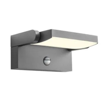 Redo Flip sötétszürke, opál-fehér vízvédett LED kültéri fali lámpa (RED-90587) LED 1 izzós IP54