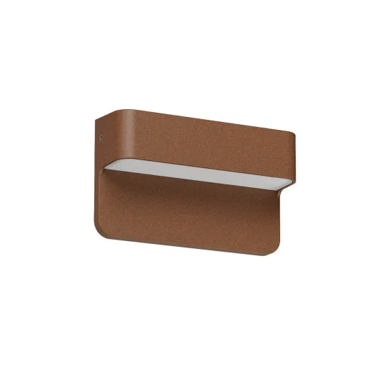 Redo Kant corten-fehér vízvédett LED kültéri fali lámpa (RED-91015) LED 1 izzós IP65