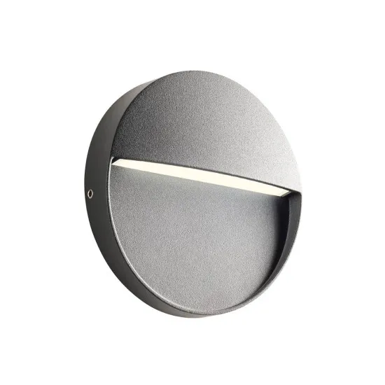 Redo Lander sötétszürke vízvédett LED kültéri fali lámpa (RED-90837) LED 1 izzós IP54