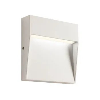 Redo Lander szatén fehér vízvédett LED kültéri fali lámpa (RED-90838) LED 1 izzós IP54