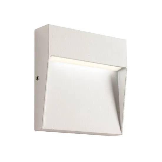 Redo Lander szatén fehér vízvédett LED kültéri fali lámpa (RED-90838) LED 1 izzós IP54