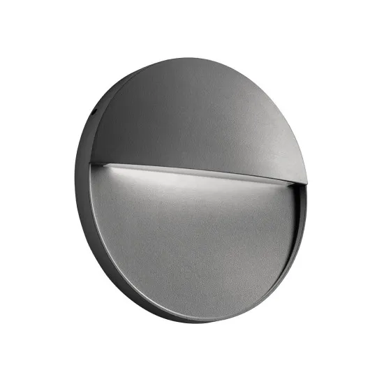 Redo Lander sötétszürke vízvédett LED kültéri fali lámpa (RED-90841) LED 1 izzós IP54