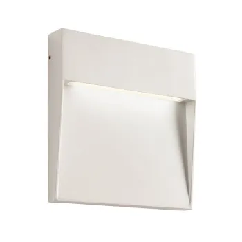 Redo Lander szatén fehér vízvédett LED kültéri fali lámpa (RED-90842) LED 1 izzós IP54