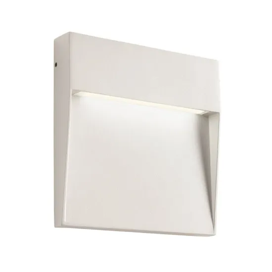 Redo Lander szatén fehér vízvédett LED kültéri fali lámpa (RED-90842) LED 1 izzós IP54