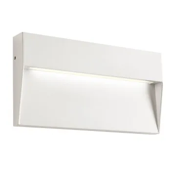 Redo Lander szatén fehér vízvédett LED kültéri fali lámpa (RED-90844) LED 1 izzós IP54