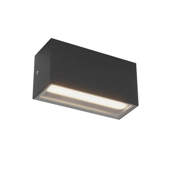 Redo Limas fekete vízvédett LED kültéri fali lámpa (RED-91222-DALI) LED 1 izzós IP65